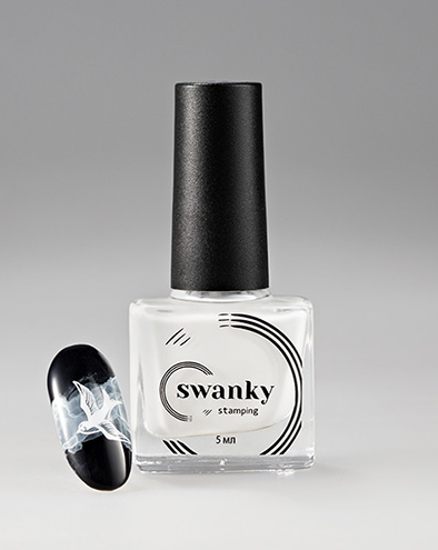 Watercolor Drops White No. 4 by Swanky 5ml