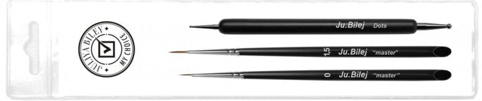 Pinsel Set Ju. Bilej Nr. 6 "Eleganz der Linien" von Juliya Bilej