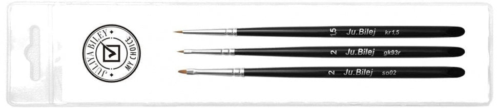 Pinsel Set Ju. Bilej Nr. 3 "Zhostovo-Malerei" von Juliya Biley