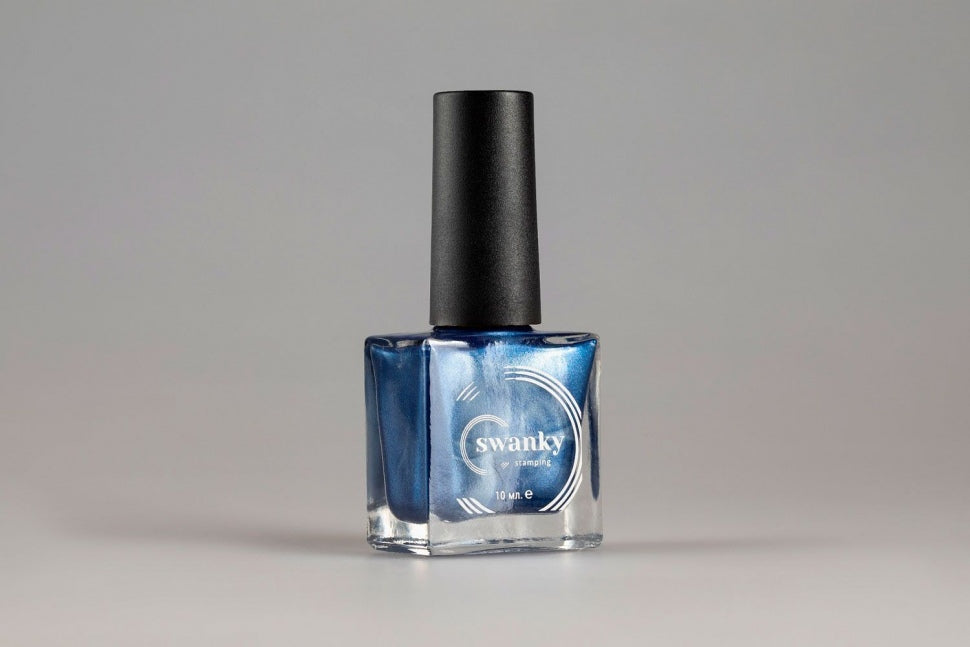 Stamping polish blu metallizzato n. 09 di Swanky