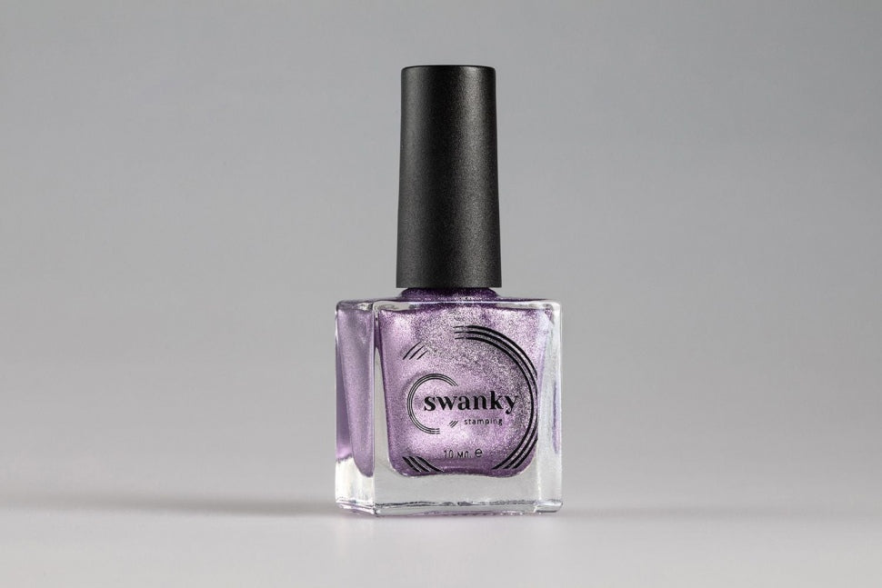 Лак для стемпинга фиалковый металлический № 01 от Swanky