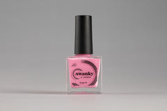 Swanky Stamping, Protezione per le unghie rosa di Swanky