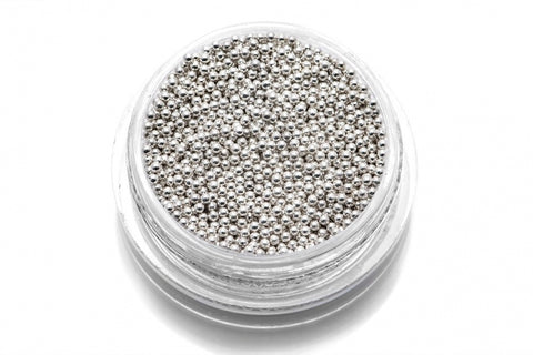 Caviar Beads Silber (Metall Mini Perlen) Gr. 1 mm