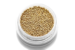 Caviar Beads Gold (metal mini beads) size 1.0 mm