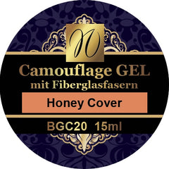 Gel Camouflage con fibre di vetro 'Honey Cover' 15ml/30ml