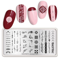 Stamping Plate Template Ornamental Decoration L003