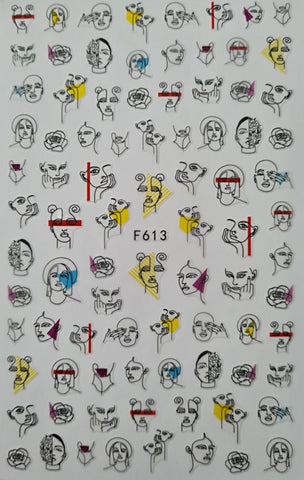 Sticker Gesichter F613