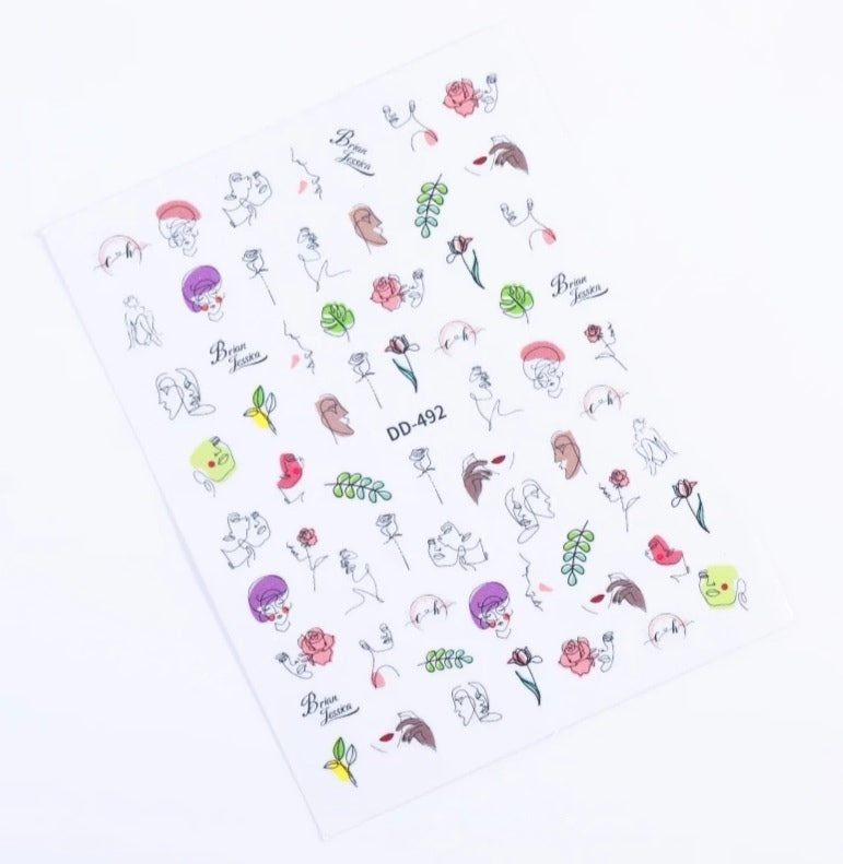 Sticker Faccine DD492 (Adesivi Acqua Solubili)