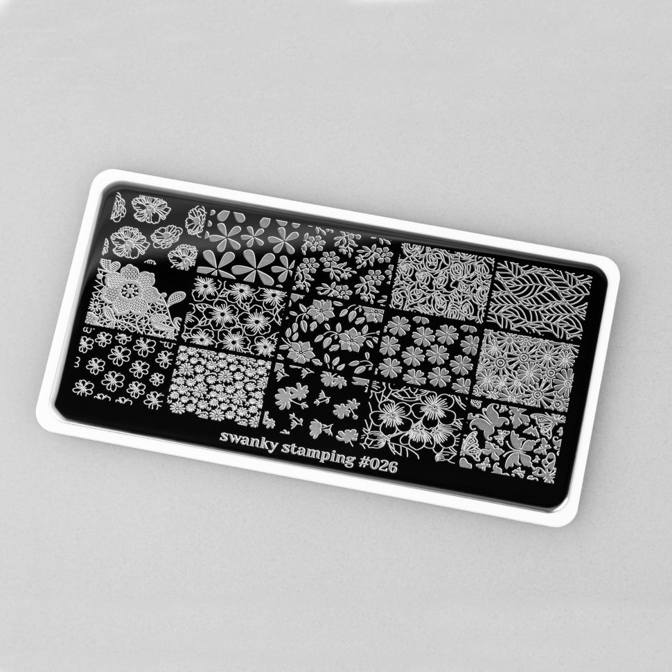 Stamping Platte Schablone  Nr. 026 von Swanky