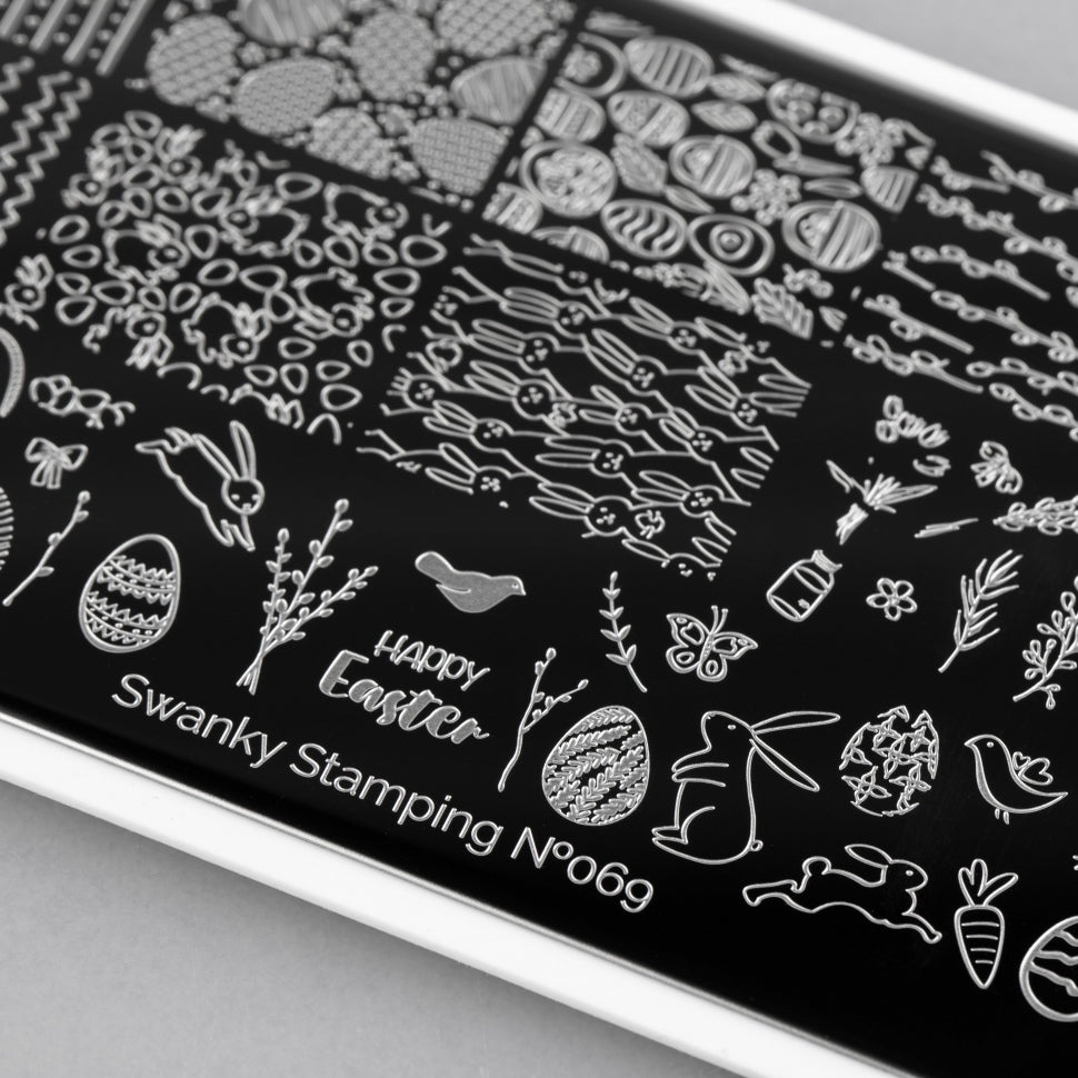 Stamping Platte Schablone  Nr. 069 von Swanky