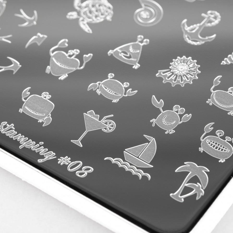 Stamping Plate Schablone arti per te Nr. 08 di Swanky