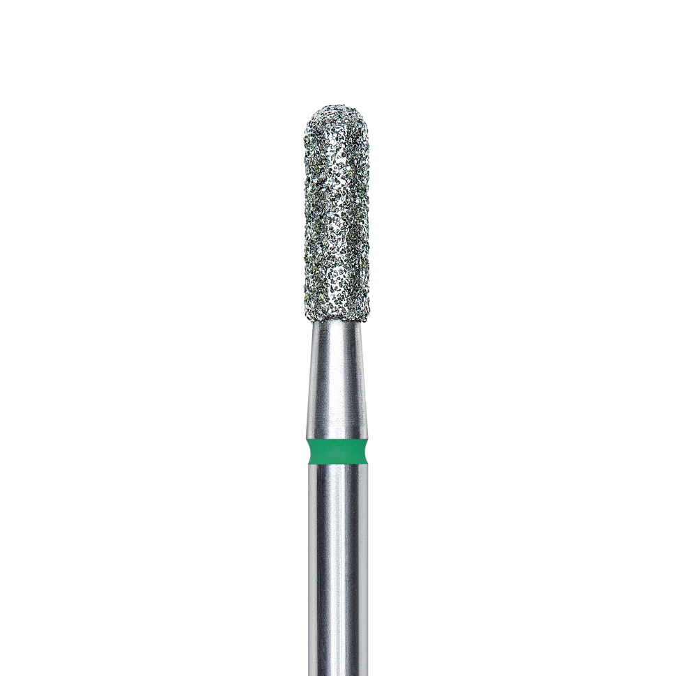 Milling cutter attachment cylinder rounded diamond bit coarse (green) in sizes: 1.4mm and 2.3mm from STALEKS