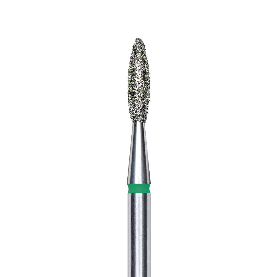 Fräseraufsatz FLAMME Diamante Bit grosso (verde) 2,1mm di STALEKS