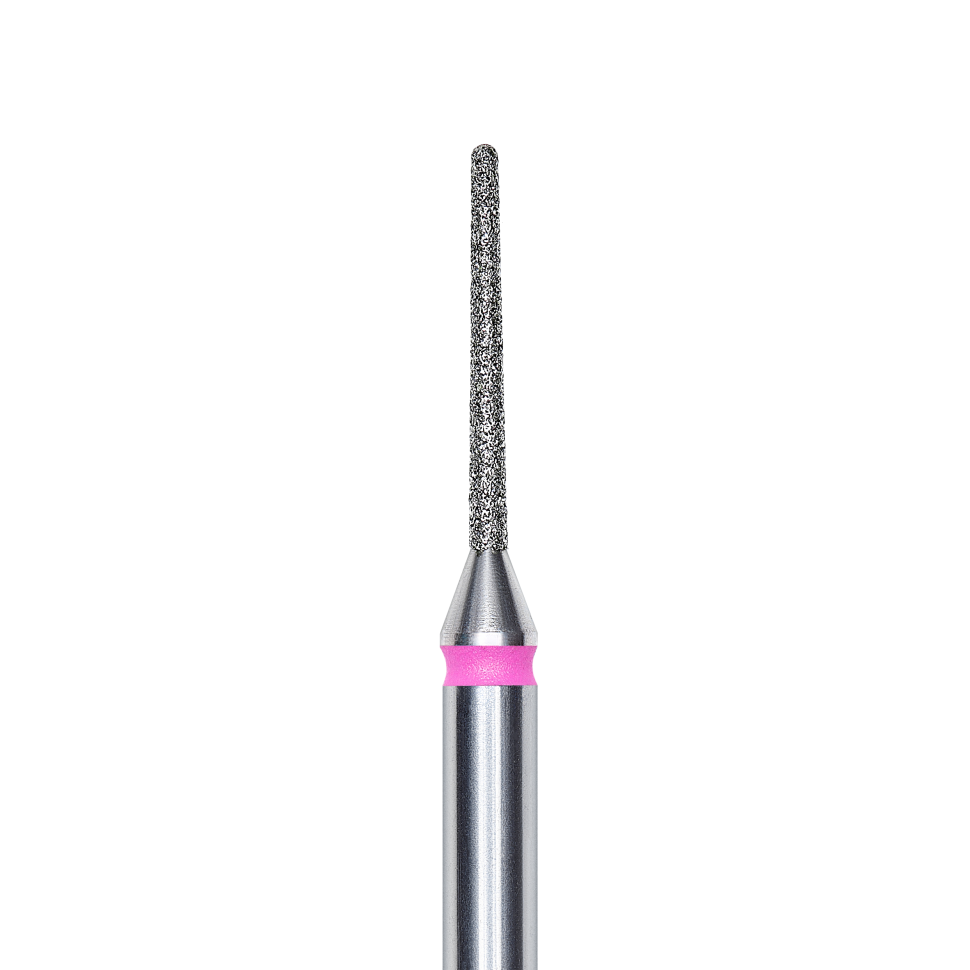 Punte per fresa cono con punta smussata a diamante fine (rossa) in misure: 1,0mm fino a 1,8mm di STALEKS