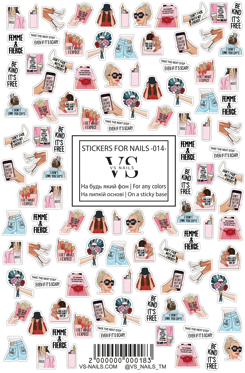 Sticker (самоклеящийся) Love № 029 от VS