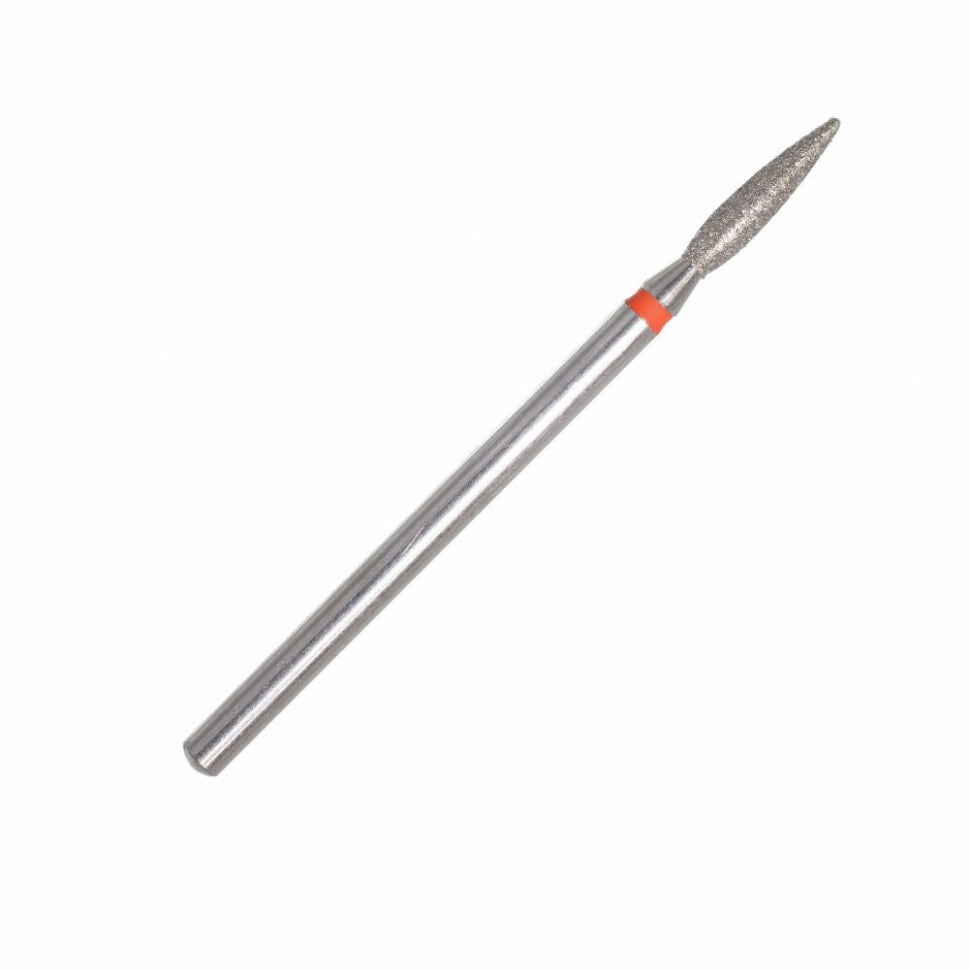 Fräseraufsatz Diamant Bit Flamme fein (rot) in Größen: 1,6 mm - 2,3 mm von KMIZ