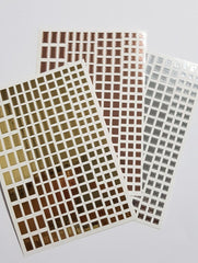 Selbstklebende Slider Sticker (silberne Formen) Nr. 27 von i-Stix
