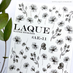 Sticker Design AE11 black by LAQUE (Water-soluble stickers)