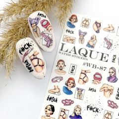 Sticker Design WB87 (Water-soluble stickers) by Laque available from 28.09