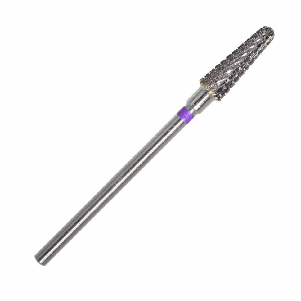 Fresa in carburo di tungsteno a forma di cono rotondo (viola) grosso nelle dimensioni da 4,0 mm a 4,5 mm di KMIZ