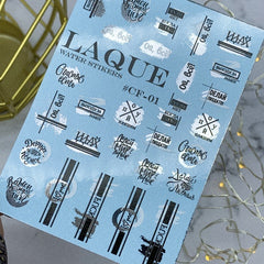 Слайдер с пленкой CF-01 серебристый (водорастворимые наклейки) от Laque