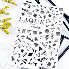 Self-adhesive sticker S-02 black