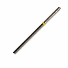 Milling cutter attachment carbide roller round rounded tip (yellow) super fine 2.3 mm from KMIZ