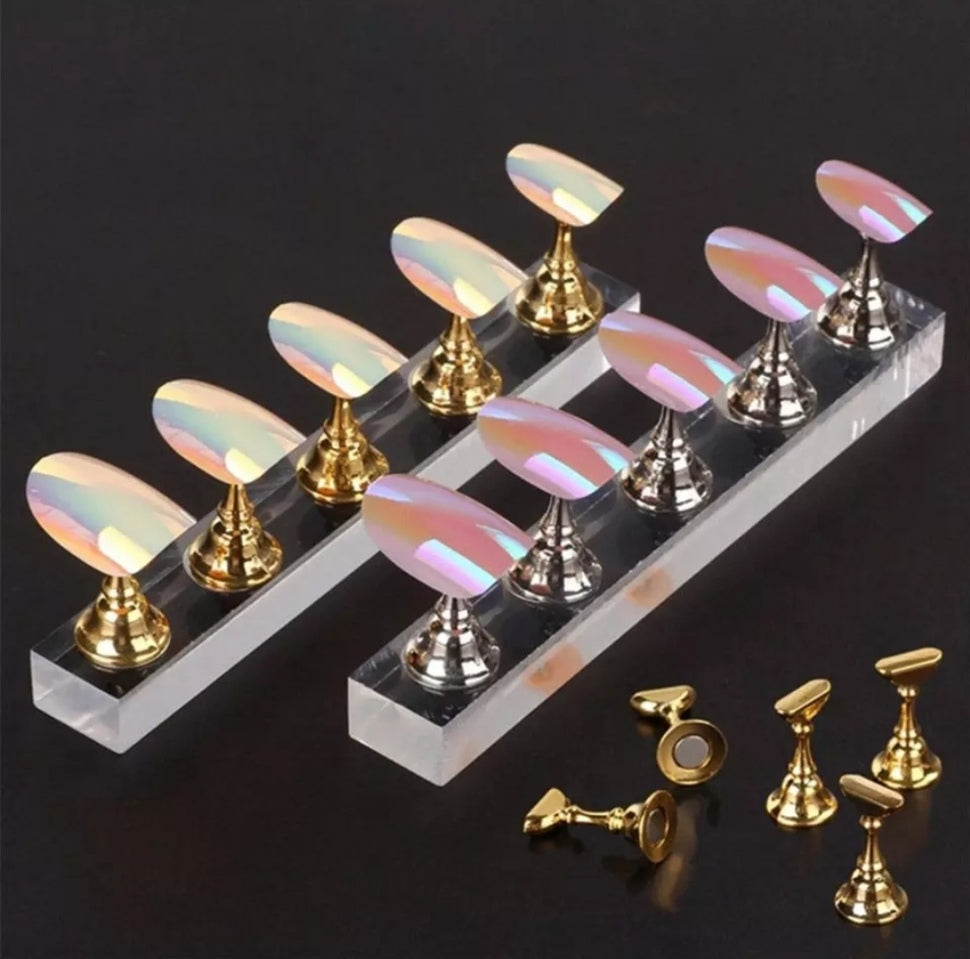 Set di supporti per tip in esposizione in oro o argento (5 pz)