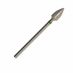 Фрезерная насадка Алмазный бит Пламя грубая (зеленая) размер: 5,0 мм от KMIZ