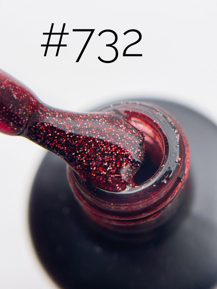 Gel Polish Shine Line 732 "GOLDEN RUSH" (10ml)