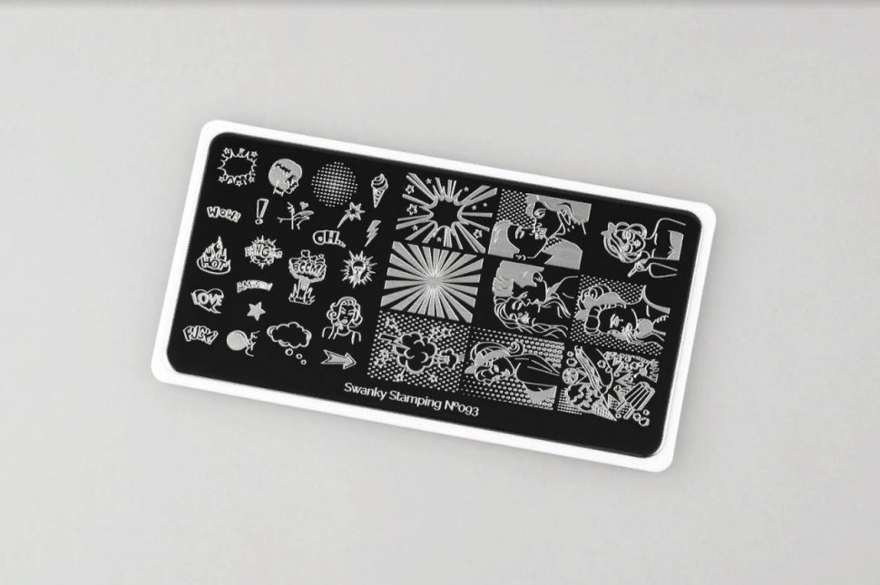 Stamping Platte Schablone  Nr. 093 von Swanky