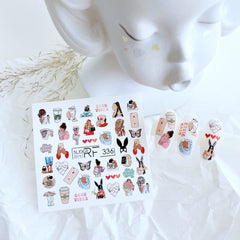 Sticker Design RF336 (Adesivi a base d'acqua)