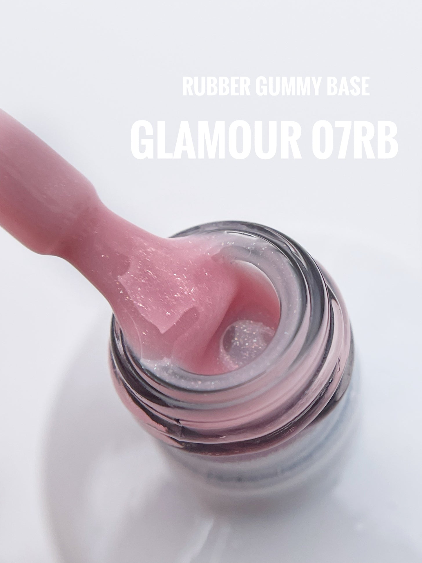 Rubber Gummy Base Collection available in 11 shades, each 15ml in the bottle