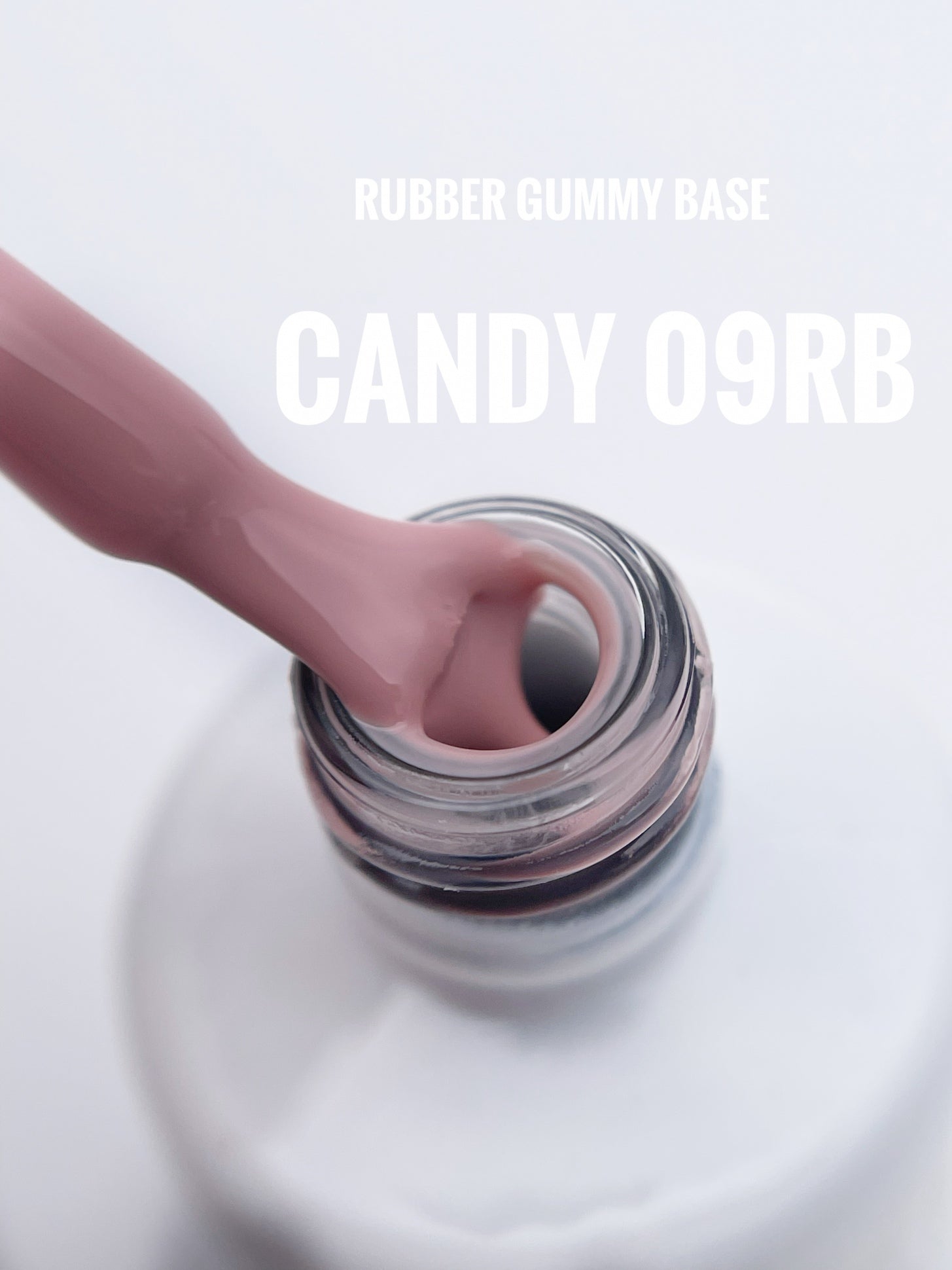 Rubber Gummy Base Collection available in 11 shades, each 15ml in the bottle