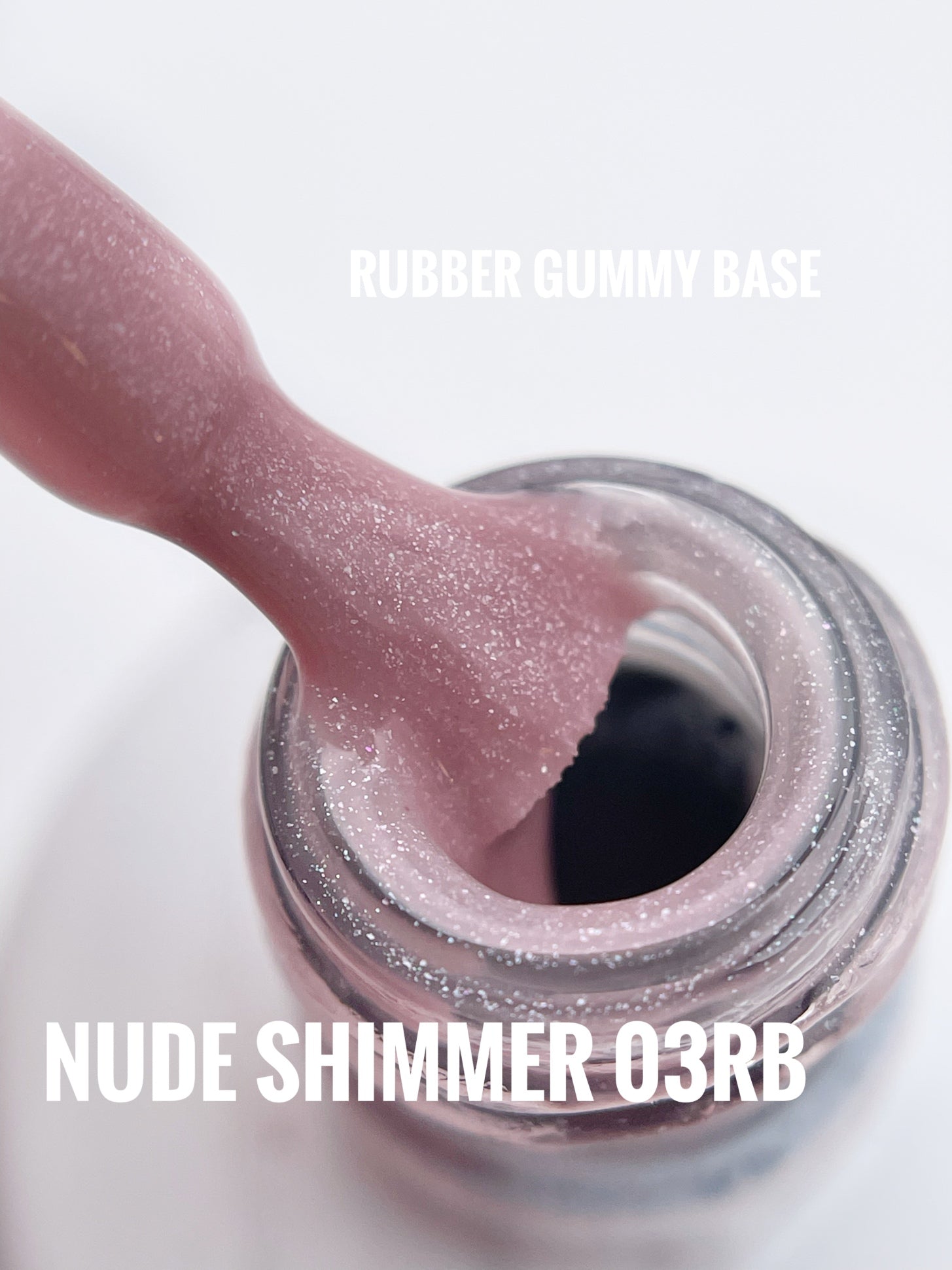 Rubber Gummy Base Collection available in 11 shades, each 15ml in the bottle