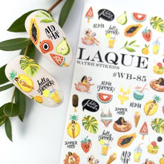 Sticker Design WB85 (Water-soluble Stickers) by Laque