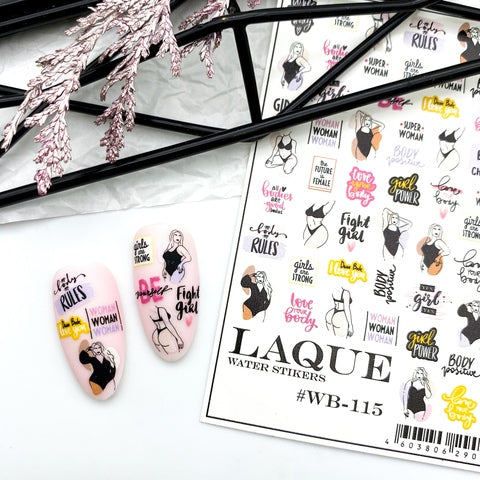 Sticker Design WB115 (Water-soluble Stickers) by Laque