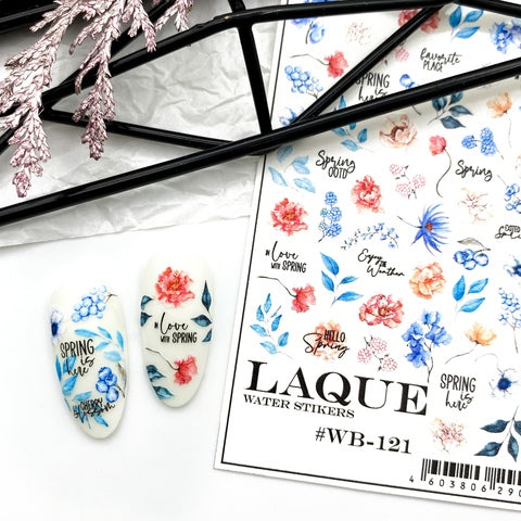 Sticker Design WB121 (Water-soluble Stickers) by Laque