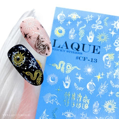 Slider with foil CF-13 white gold (water-soluble stickers) from Laque