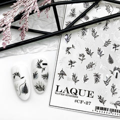 Slider with foil CF-27 silver (water-soluble stickers) from Laque