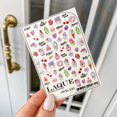 Sticker Design WB131 (Water-soluble Stickers) by Laque