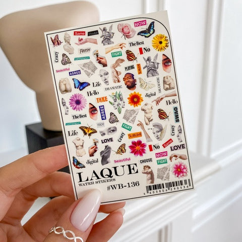 Sticker Design WB136 (Water-soluble Stickers) by Laque