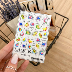 Sticker Design WB153 (Water-soluble Stickers) by Laque
