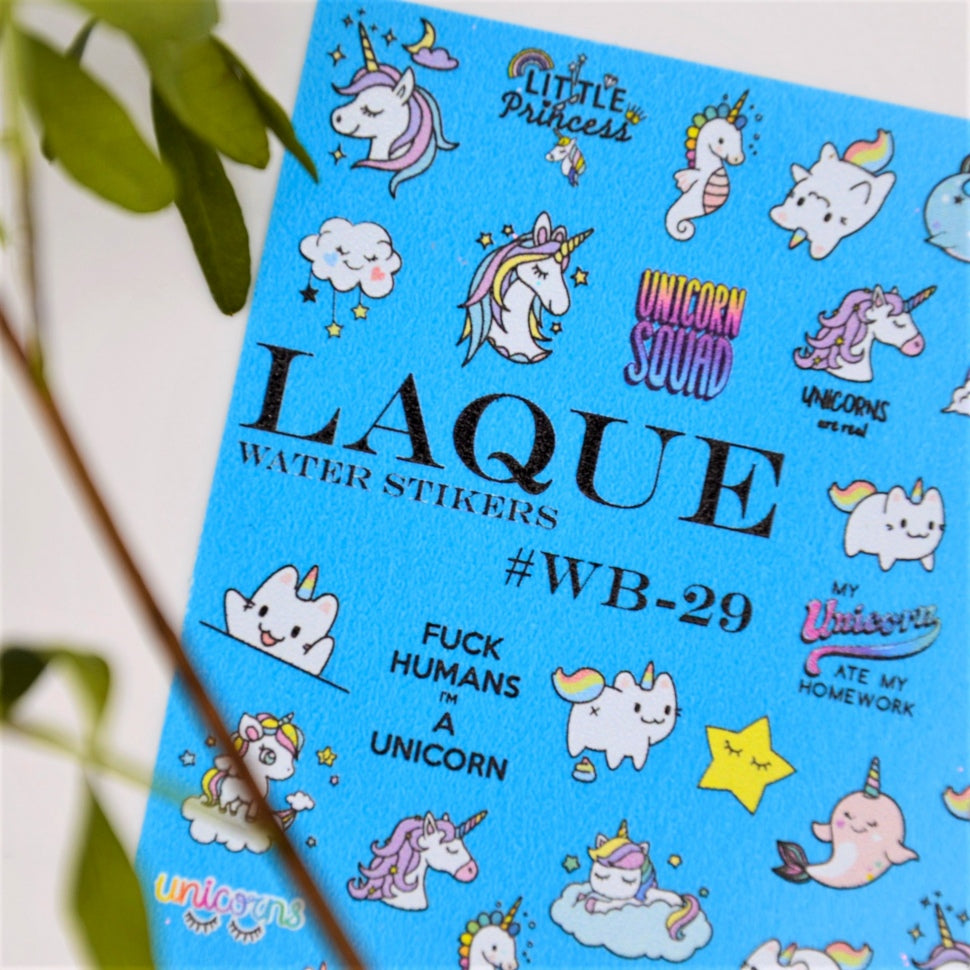 Sticker Design WB29 (adesivi idrosolubili) di Laque