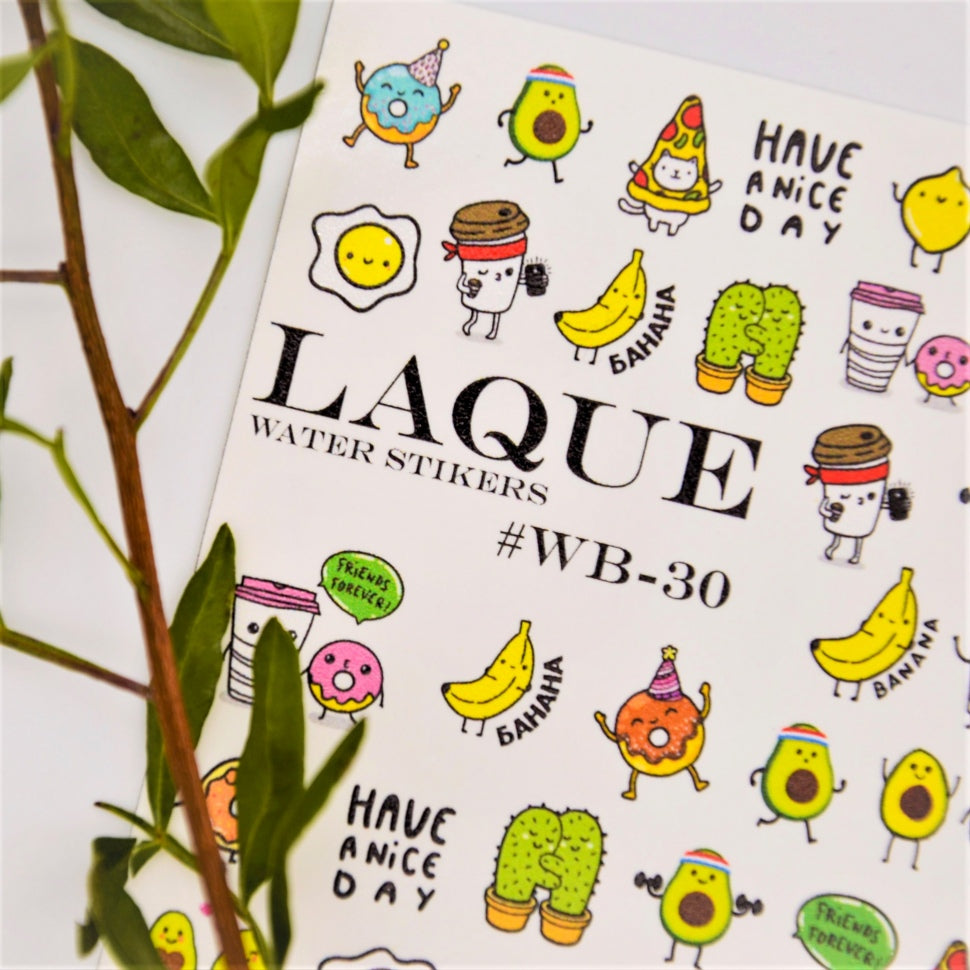 Sticker Design WB30 ​​(Water-soluble Stickers) by Laque