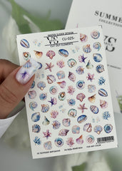 Slider CUT OUT ohne Ausschneiden (Wasserlösliche Aufkleber) CU25 von VS Nails