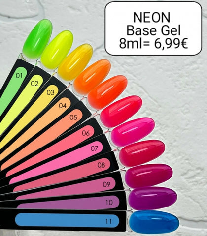 NEON BASE 8ml von NOGTIKA in 11 Tönen erhältlich