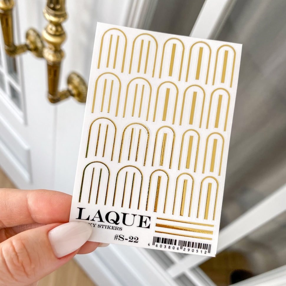 Self-adhesive sticker S-22 gold