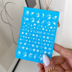 Sticker Design F-40 white by LAQUE (Water-soluble stickers)