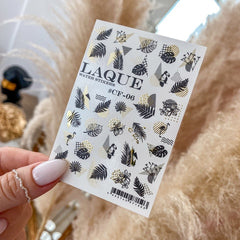 Slider with foil CF-06 gold (water-soluble stickers) from Laque